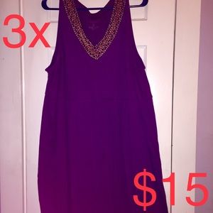 Purple maxi dress